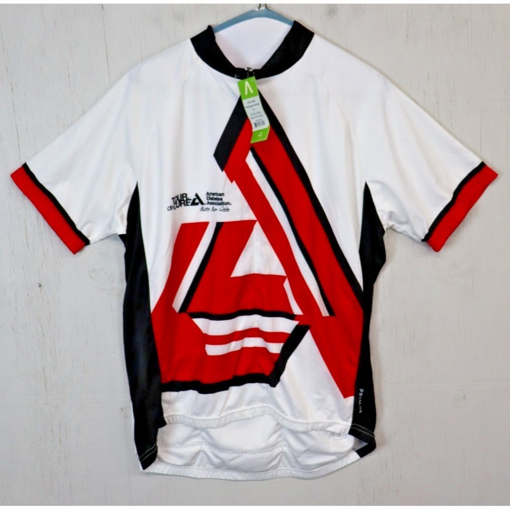 Primal Cycling Jersey ADA 2019 Size L Short Sleeve 3/4 Zip Racing Adult